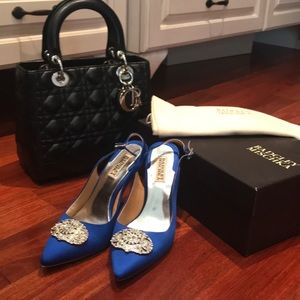 Badgley Mischka sling backs.